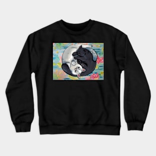 Two cats snuggling Crewneck Sweatshirt